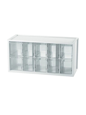 Middle Plastic Desktop Storage with 10 Drawers