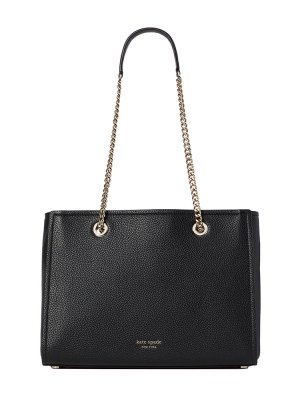 Amelia Pebble Large Tote black