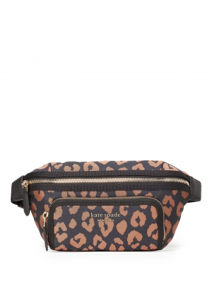 the little better sam leopard medium belt bag