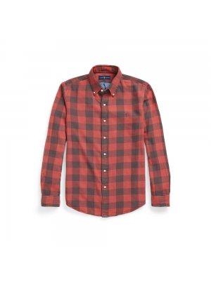 Polo Ralph Lauren Custom Fit Plaid Double-Faced Shirt Red