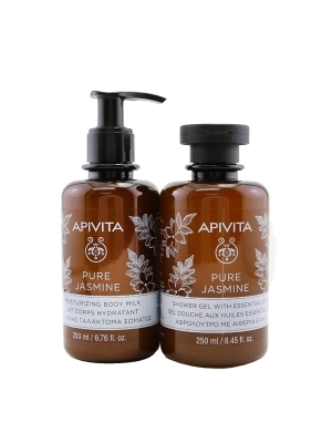 Relaxing Treats Euphoria & Softness Set: Pure Jasmine Shower Gel 250ml + Pure Jasmine Moisturizing Body Milk 200ml