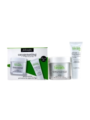 Take A Deep Breath Oxygenating Face & Eye Duo: Face Gel Cream 60ml + Eye Gel Cream 15ml