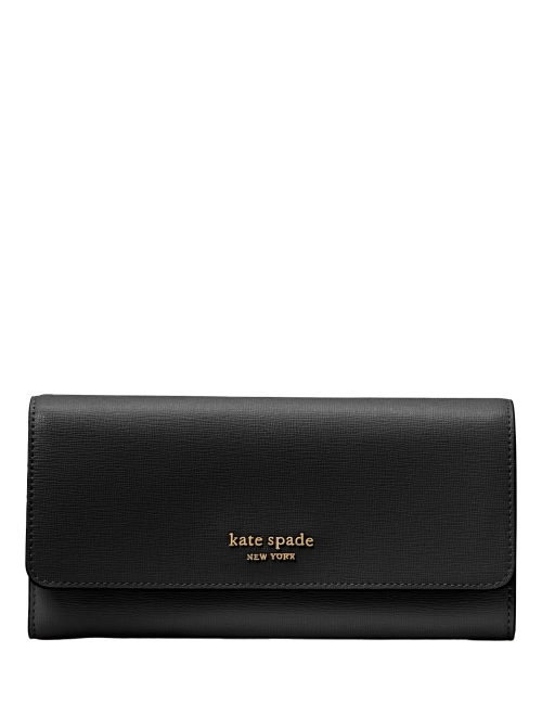 Morgan Flap Continental Wallet Black