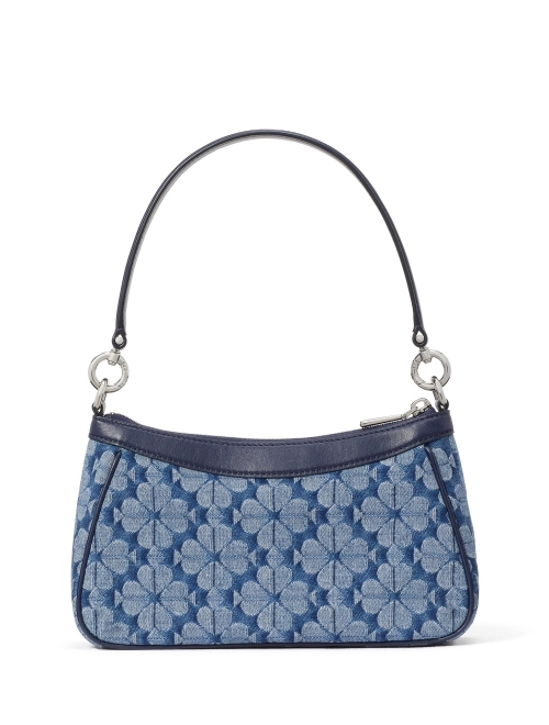 Spade Flower Jacquard Denim Convertible Shoulder Bag