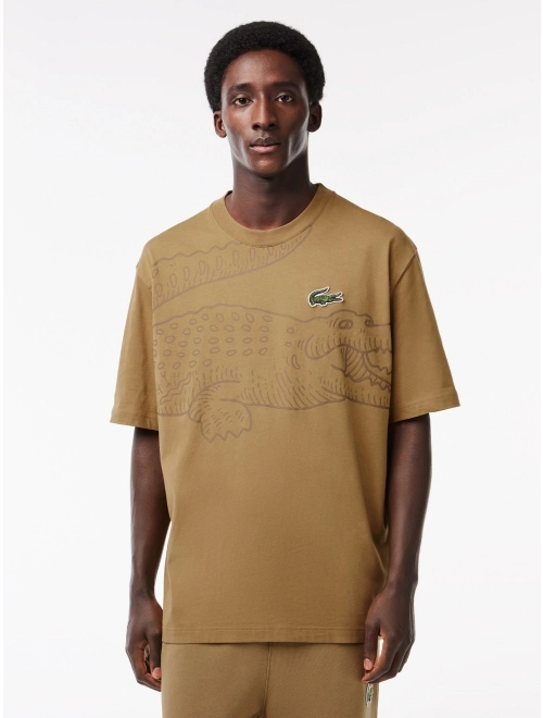 8G SHOOT / LOGO PRINT MOCK NECK L/S TEE