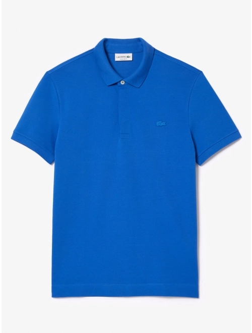 Men's lacoste paris polo shirt regular fit stretch cotton piqué clearance