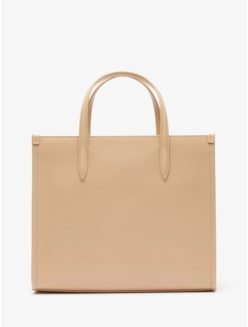 Women's chantaco zippered piqué leather tote bag 2025