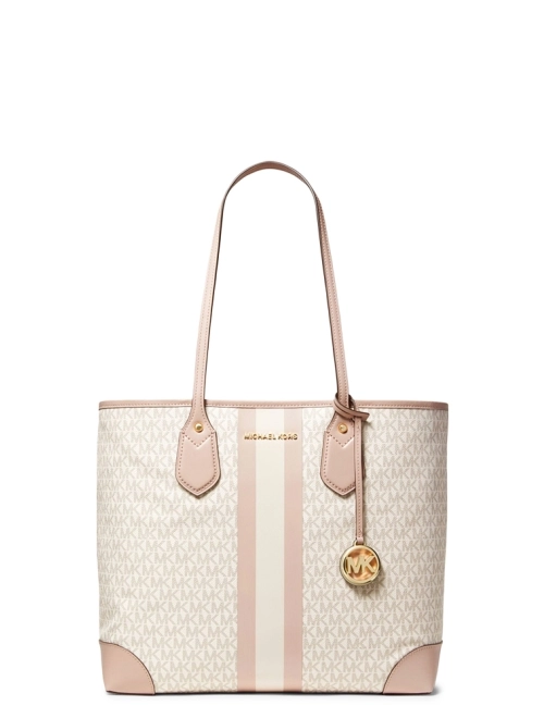 Eva Large Logo Stripe Tote Bag