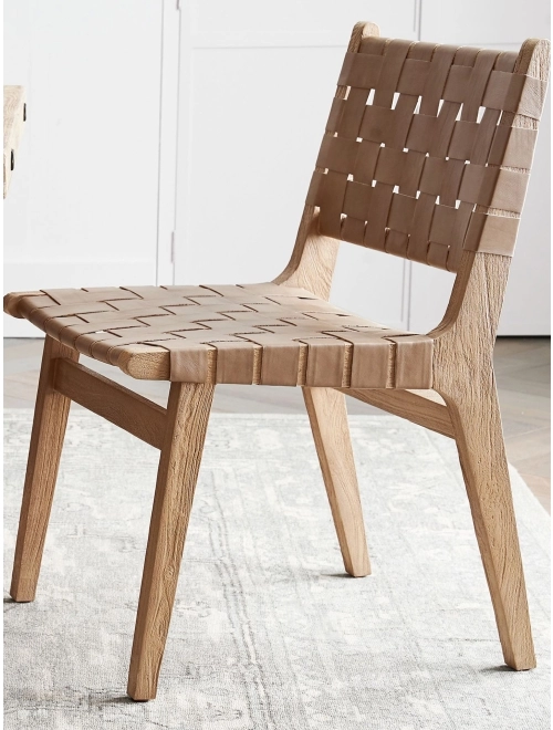 Fenton Woven Leather Dining Chair