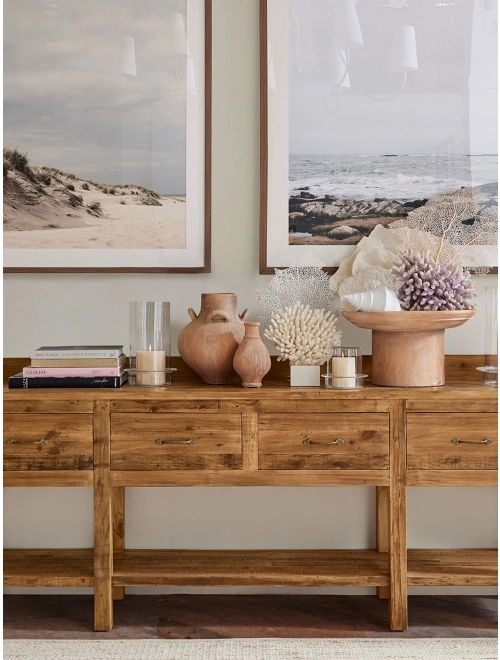 Pottery barn sofa table discount