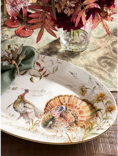 Bedford Harvest Stoneware Serving Platter