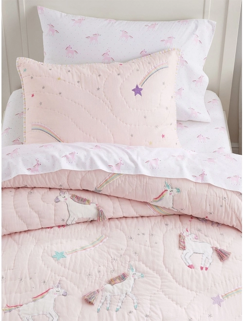 Rainbow Unicorn Quilt Shams