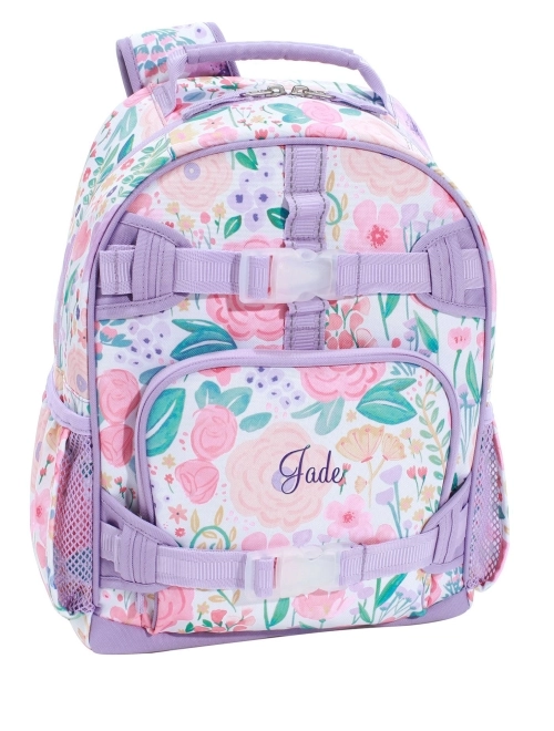 Mackenzie Lavender Floral Blooms Backpacks