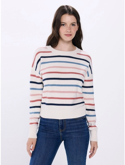 Multicoloured Striped Cotton Jumper