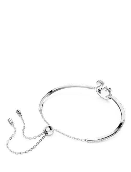 Swarovski Iconic Swan bangle Swan Blue Rhodium plated