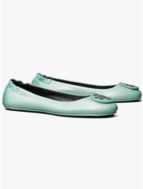 Minnie Travel Ballet With Leather Logo