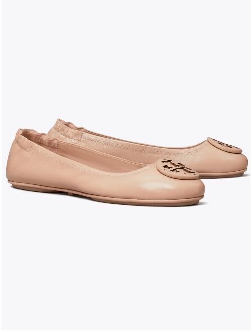 Minnie Travel Ballet With Leather Logo