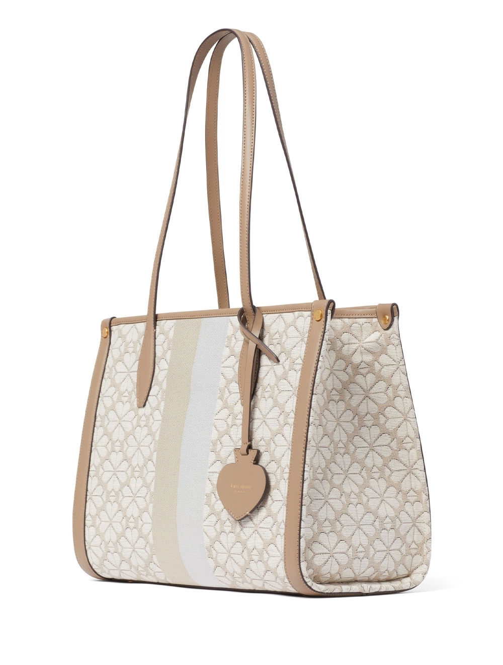 Spade Flower Jacquard Stripe Market Medium Tote