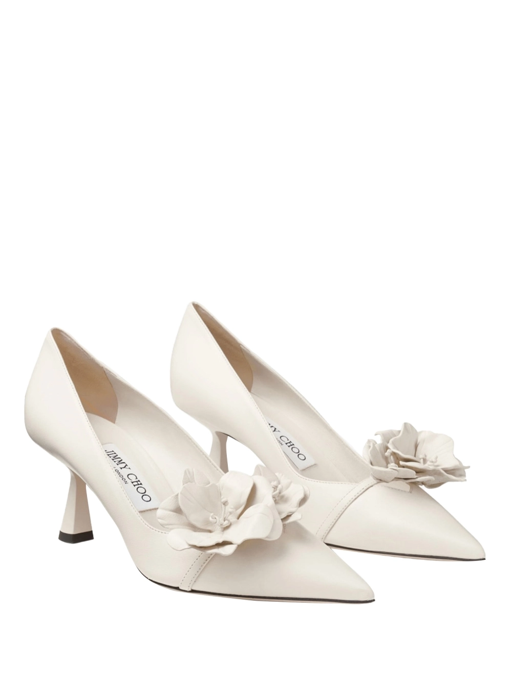パンプス JIMMY CHOO ROSALIA FLOWER NAPPA LEAHHER PUMPS ROSALIA/FLOWERS 65 | Black Nappa Leather Pumps with Flowers