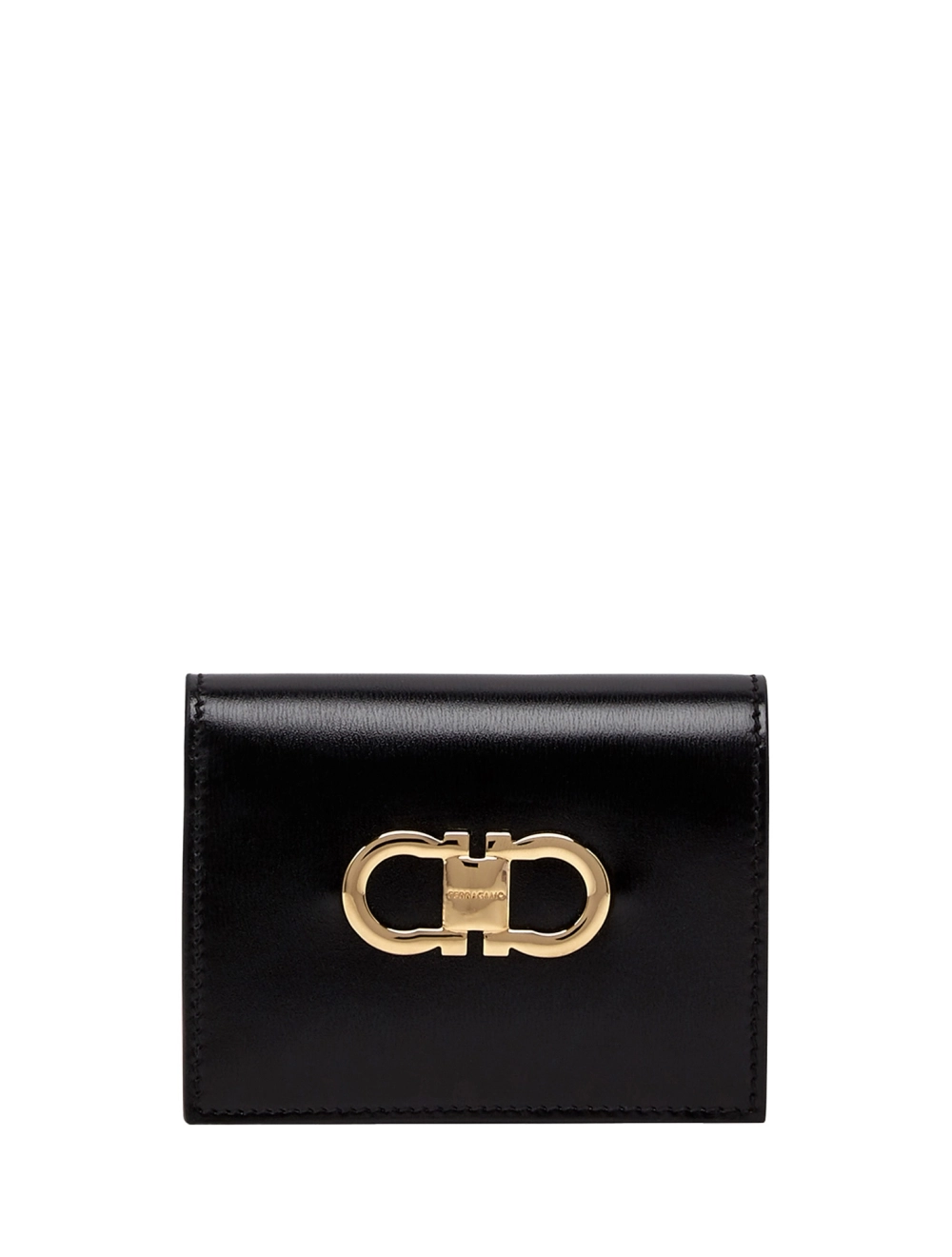 ★FERRAGAMO★ Gancini Compact Wallet Black Flame Red 2206277 MUSINSA | SALVATORE FERRAGAMO Gancini Compact Wallet - Black